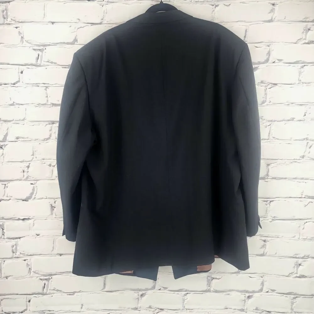 Bella Nova Suit Jacket Mens 52R 100% Wool Professional office corpcore wedding